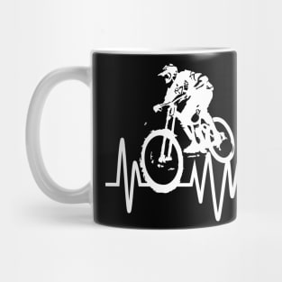 Bicycle Downhill Tshirt Mug